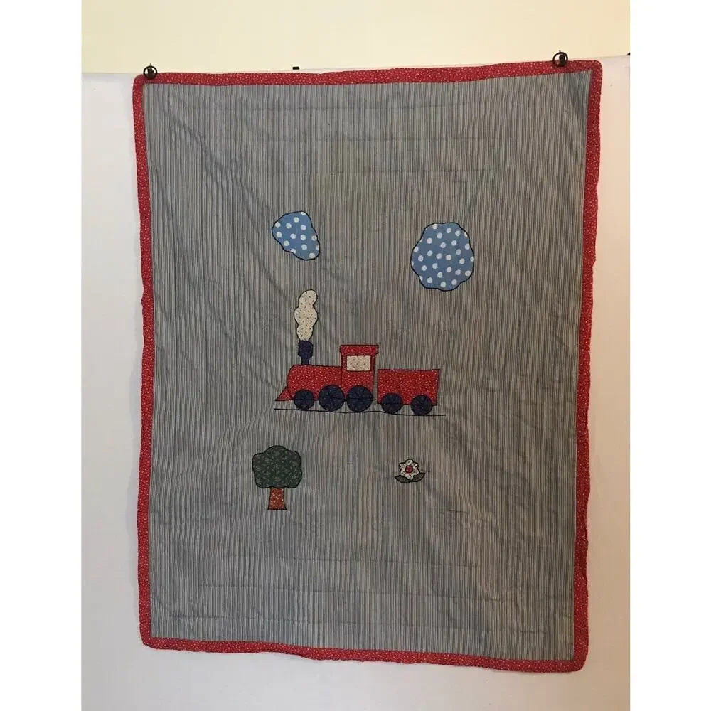 Train‎ blanket 41 1/2 x54 1/2